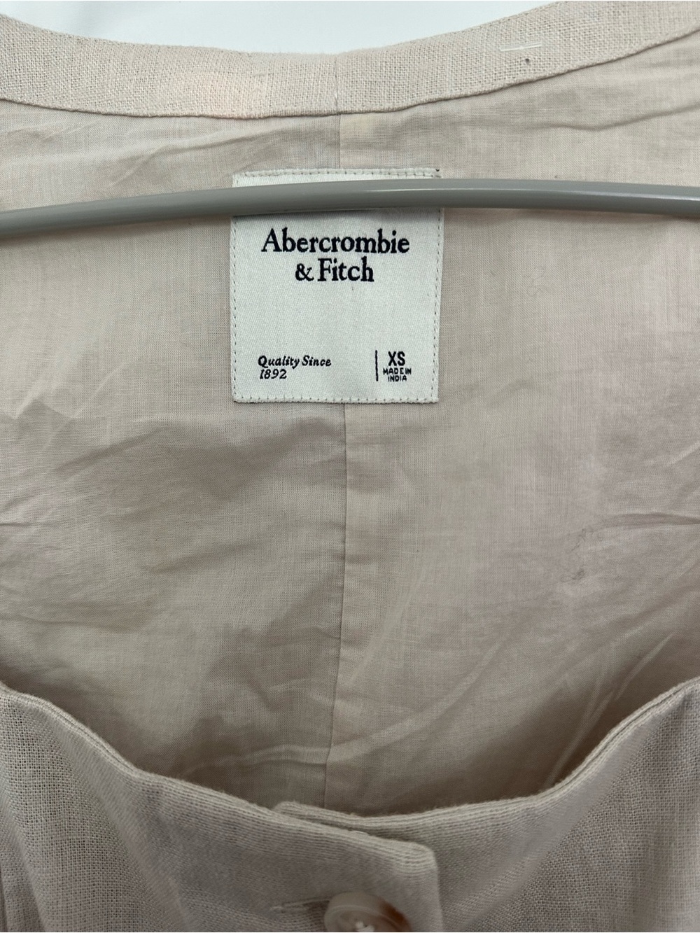 Abercrombie & Fitch Mara Squareneck Linen-Blend Vest Mini Dress - Picture 4 of 7
